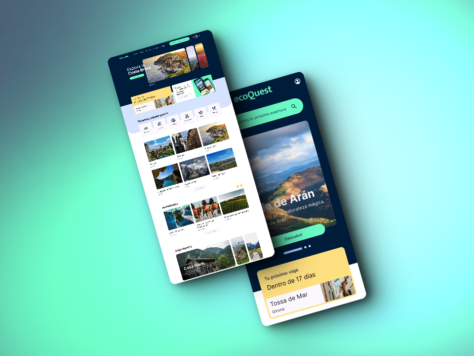 Screenshots of the final Bocadi app design